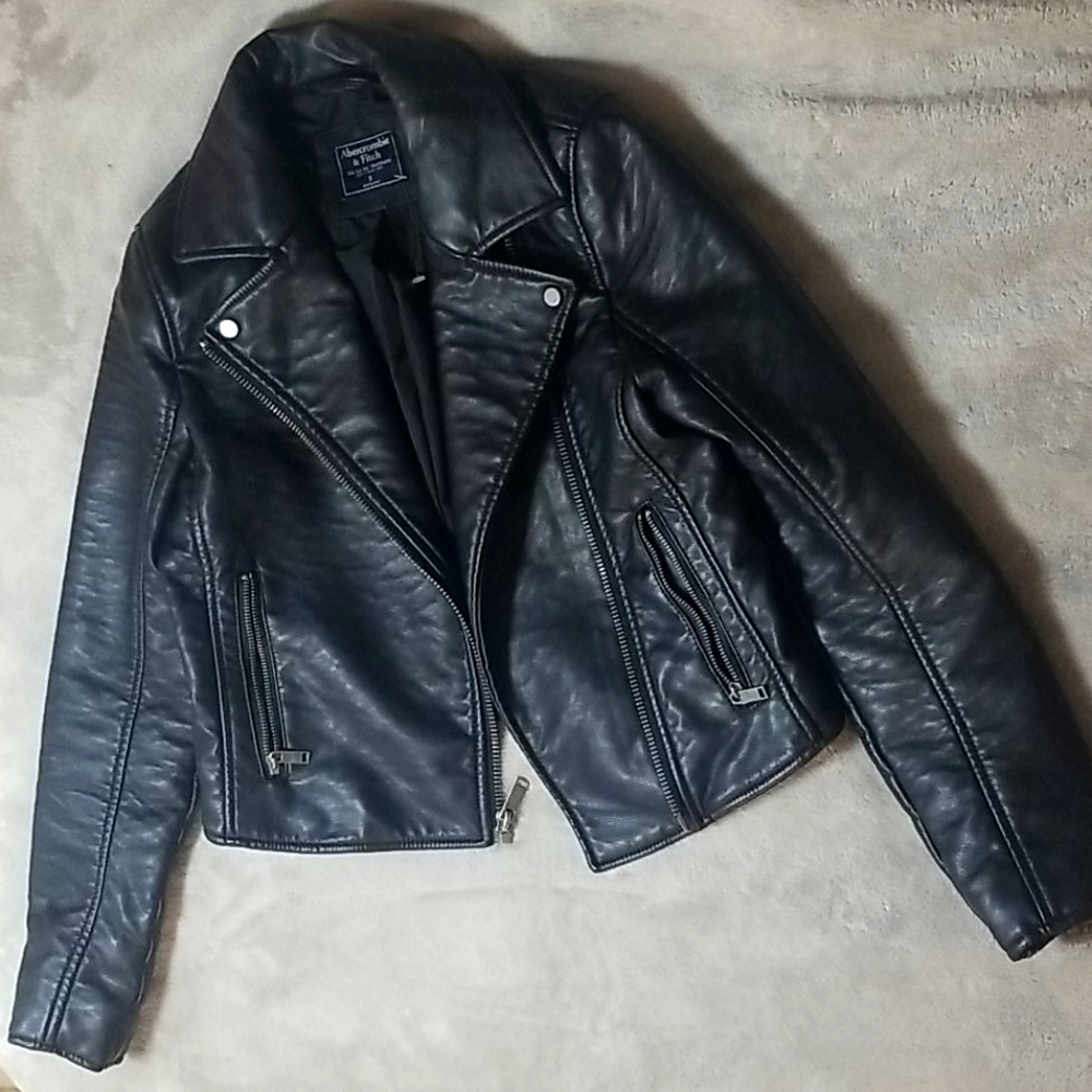 Leather jacket from Abercrombie & Fitch